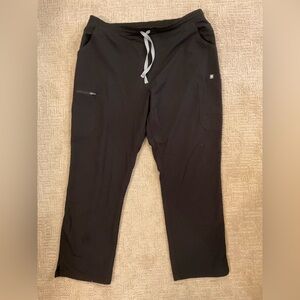 🖤♠️ FIGS Yola High Waisted Skinny Straight Leg Scrub Pants XL FIONx Stretch